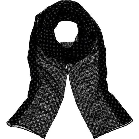 Accessories First Classic Polka Dot Womens Polyester Printed Scarf - Picture 1 of 7